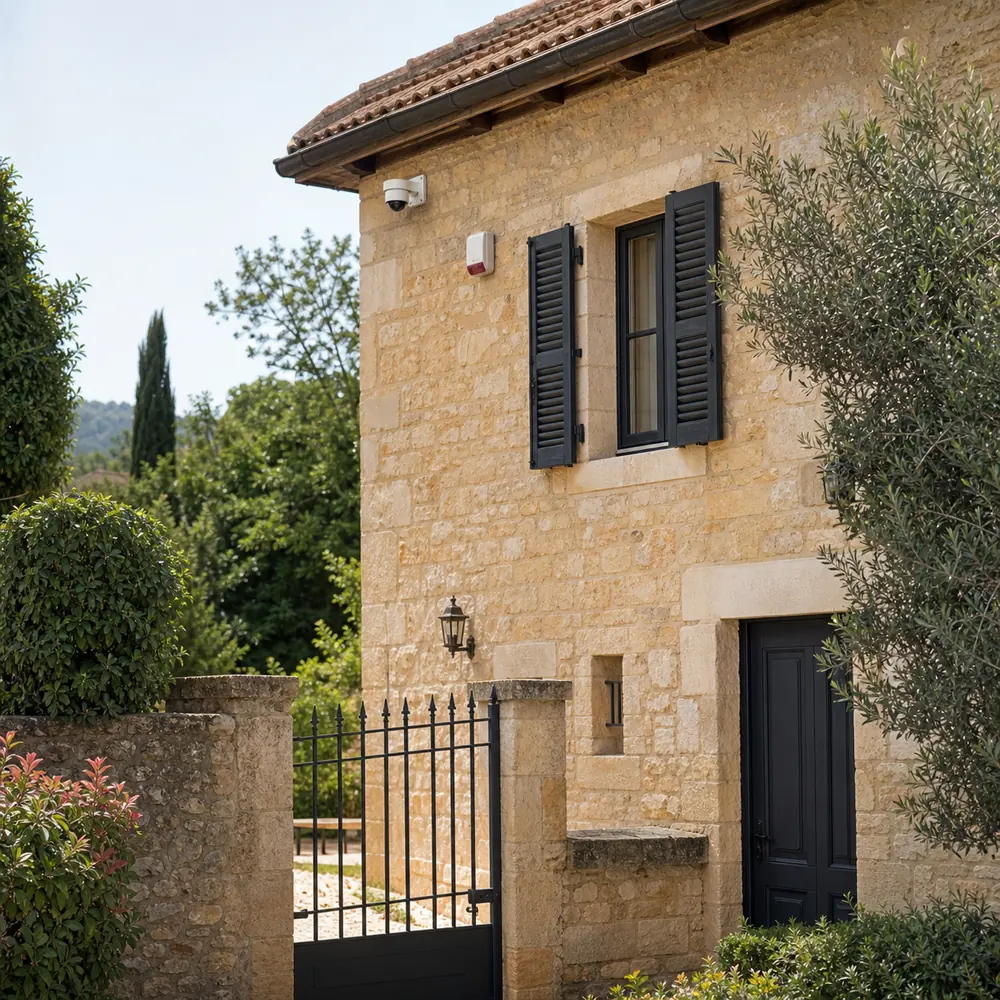 Maison en Dordogne protégée par une alarme et des caméras avec télésurveillance