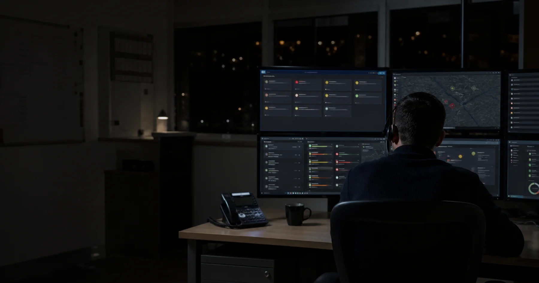 Poste de supervision de la plateforme de télésurveillance CoproSécurit